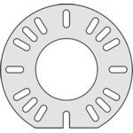 Flange Gasket, 3-5/16