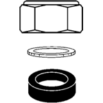 Repair Kit, (2) Nuts/Wshrs/Std Gauge Glass Not for H7/H12