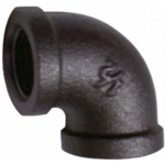Malleable Iron 90° Elbow, 1/2