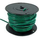 Copper Wire, 8 Gauge 50' Spool Green Stranded THHN