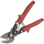 Snips, Cuts Left Red Ergonomic Grip Offset Aviation Max2000